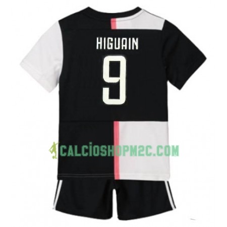 Juventus Gonzalo Higuain 9 Bambino Maglia Prima 2019/2020 Manica Corta (+ Pantaloncini)